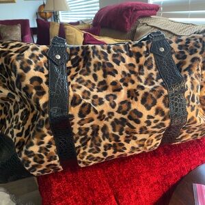 Leopard Print Weekender Bag